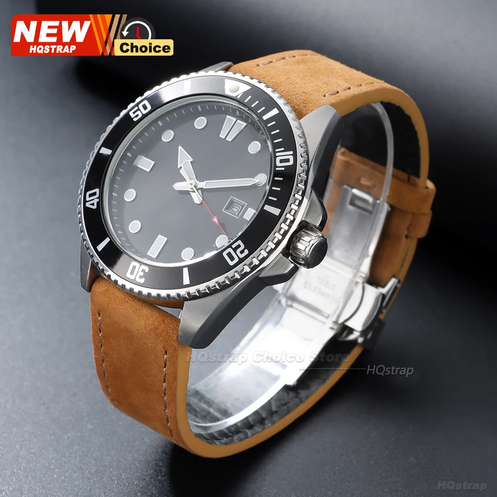 Butterfly Clasp Suede Strap for Omega Watch Band