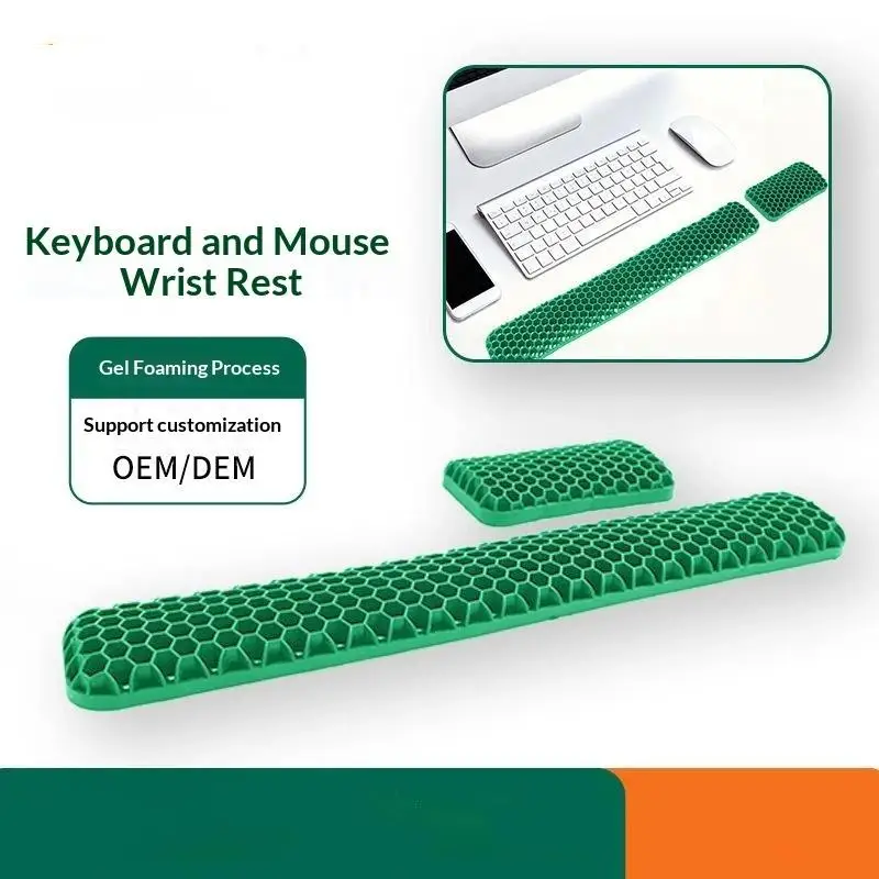 Honeycomb Ergonomic Mouse Wrist Rest Pad Keyboard Pad Gaming Office Support With Soft Washable And Stain-Resistant Wrist Pad