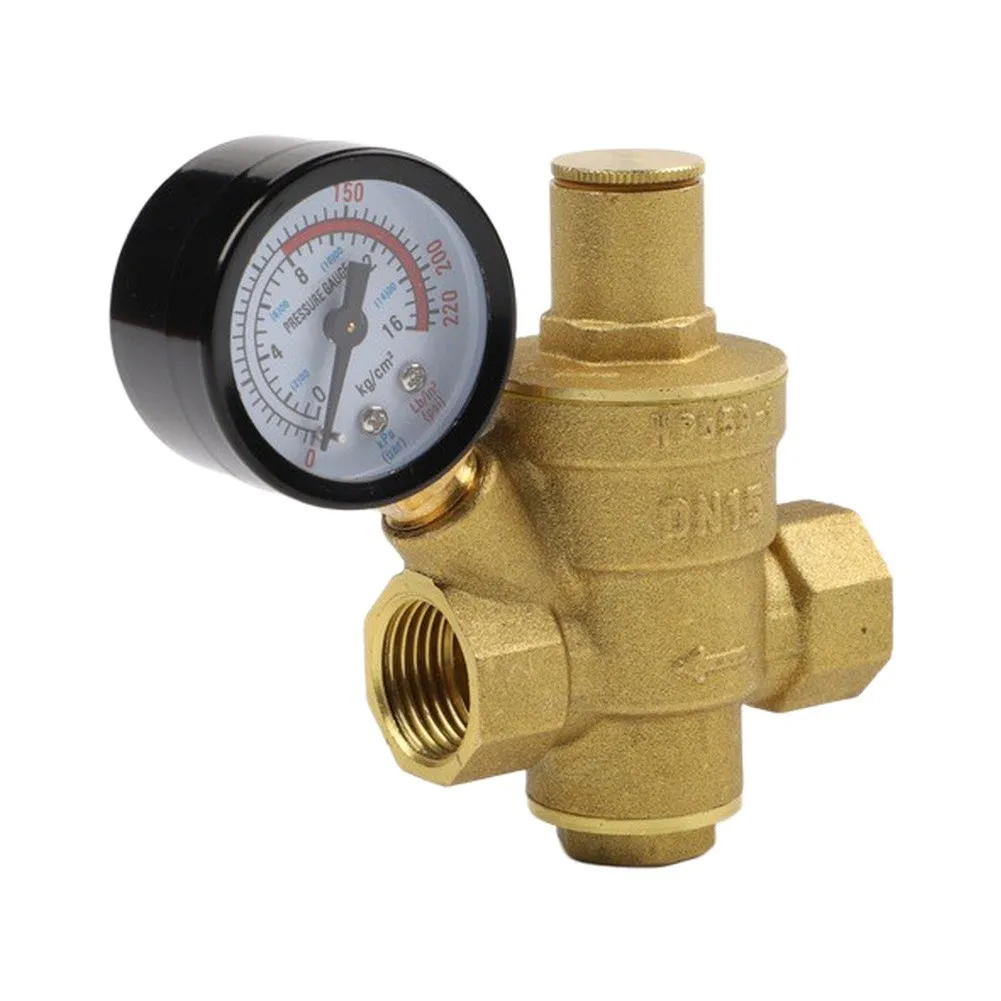 water-flow-management-valve-adjustable-valve-yellow-brass-pressure-reducer-1-2-inch-connection-efficiency-water-saving