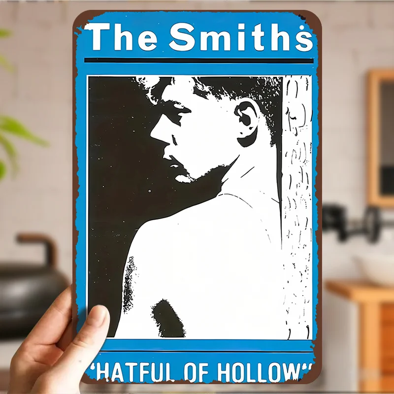 The Smiths 'Hateful of Hollow' Metal Wall Art Sign - Vintage Rock Band Decorative Poster, Seasonal Home Decor for Music Lovers,