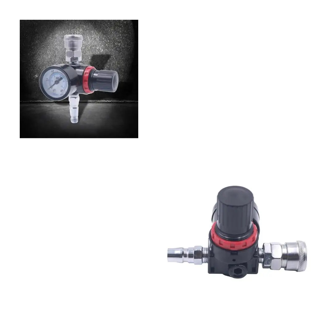 

Практичный регулятор давления воздуха для распылителей краски 1/4 дюйма, манометр для воздушных распылителей