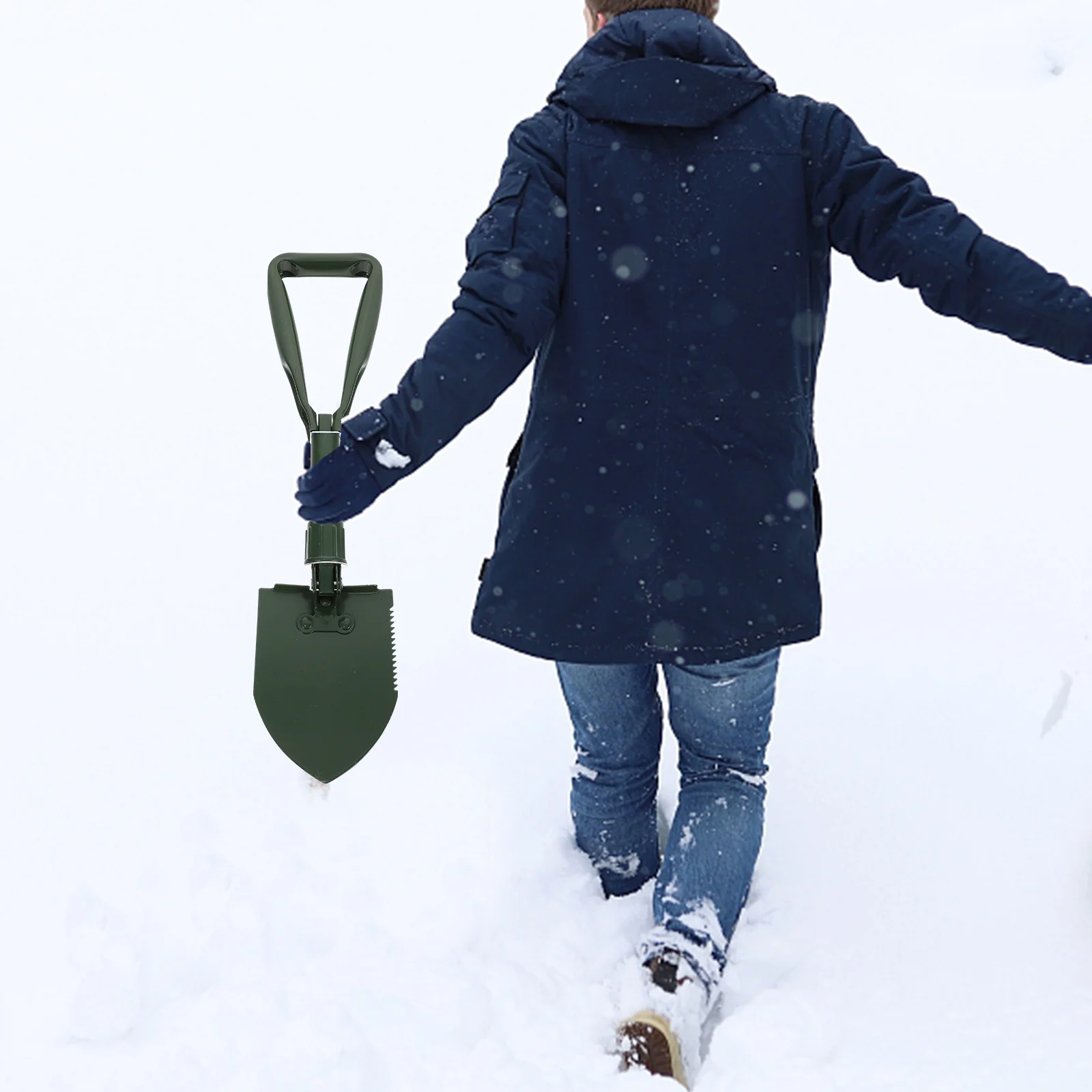 

1Set Outdoor Folding Stainless Steel Shovel Shovel Snow Removal Tool Lightweight Durable Rust Resistant Camping