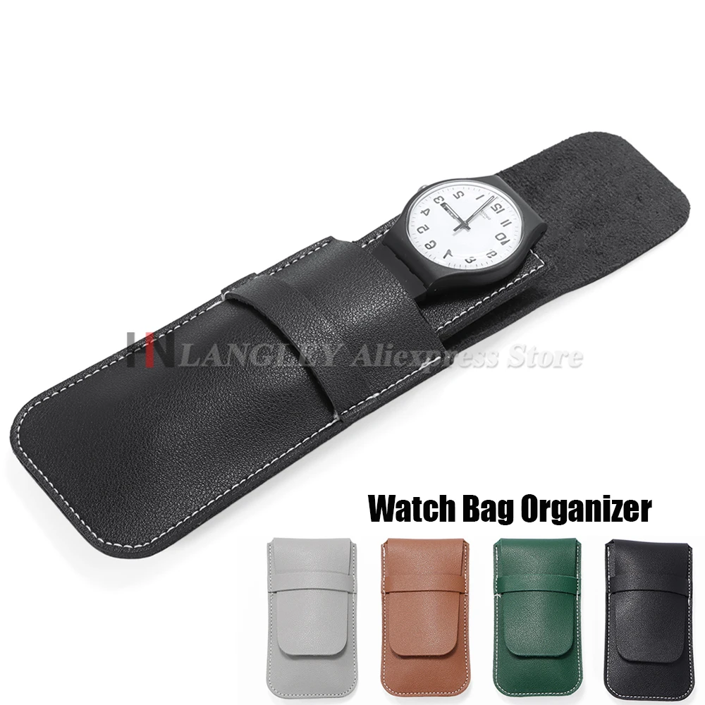 Uhr Tasche Organizer Uhr Zubehör Anti-Staub Geschenk Tasche PU Leder Taschen Für Uhr Lagerung Geschenk Taschen Tragbare Uhr Werkzeuge taschen