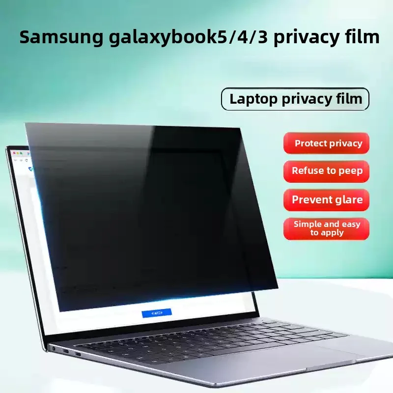 for SAMSUNG Galaxy Book4 Edge 14/15/16inch Laptop 940XMA Privacy Sticky Screen Film 960XMA Anti-Spy Protective Film Anti-Peeping