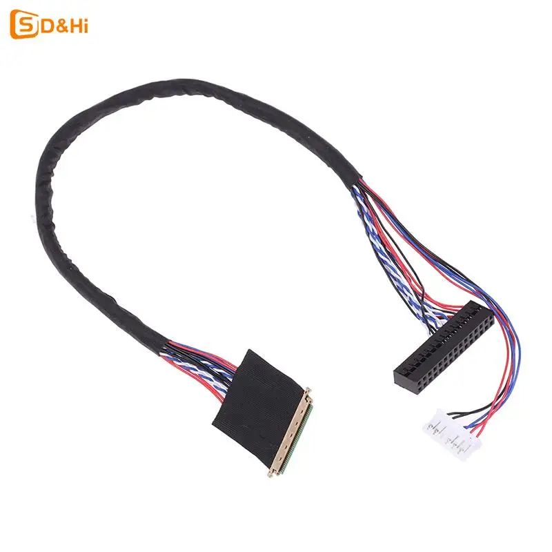 1PC New Arrival 40 Pin 1 Channel 6 Bit LED LCD LVDS Screen Cable For Display