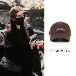 ST.MORITZ Embroidery Adjustable Unisex Star Women Baseball Hats 2023 All-match Snapback Solid Caps Outdoor Girls Baseball Hat