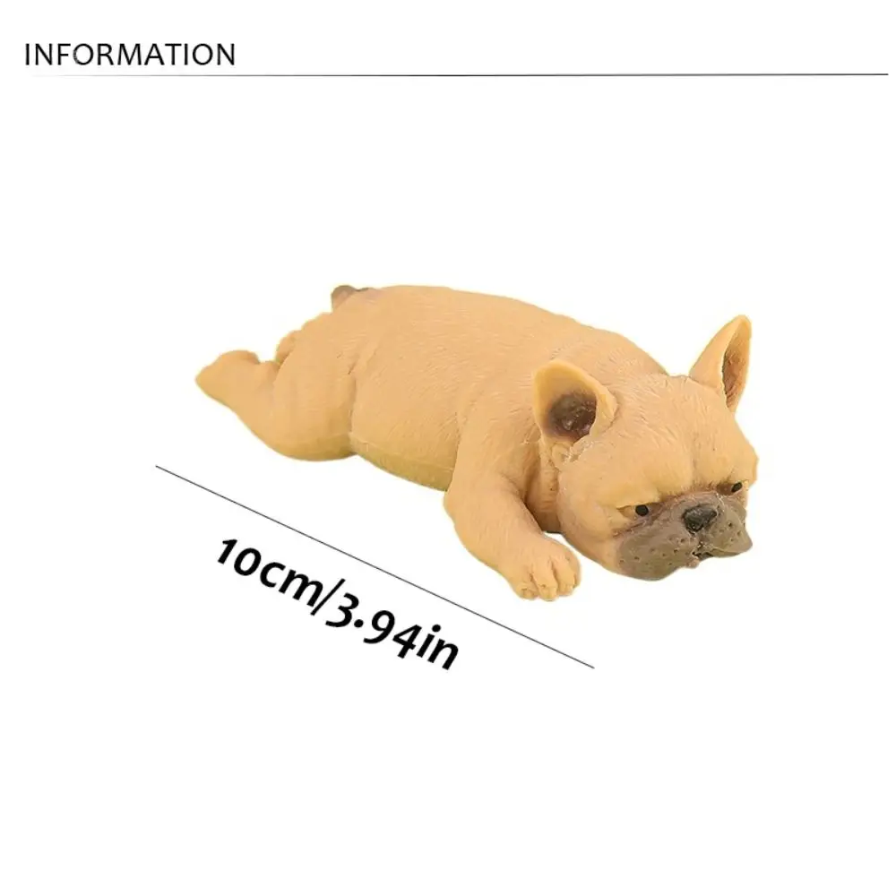 Soft CutePretend Play Dog Squeeze Sensory Toys Stretch Squeezing Fidget Simulation French Bulldog Cute Soft Squeeze Puppy Toys