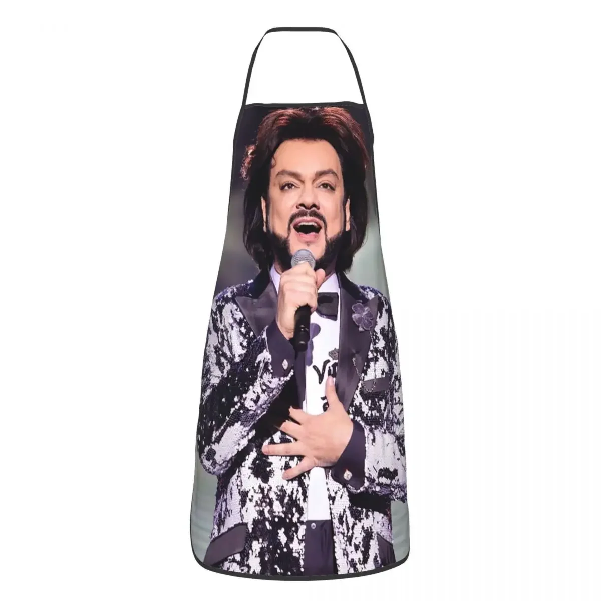 Unisex Pop Singer Philip Kirkorov Bib Apron Adult Women Men Chef Tablier Cuisine for Cooking Kitchen Russian Musician Gardening