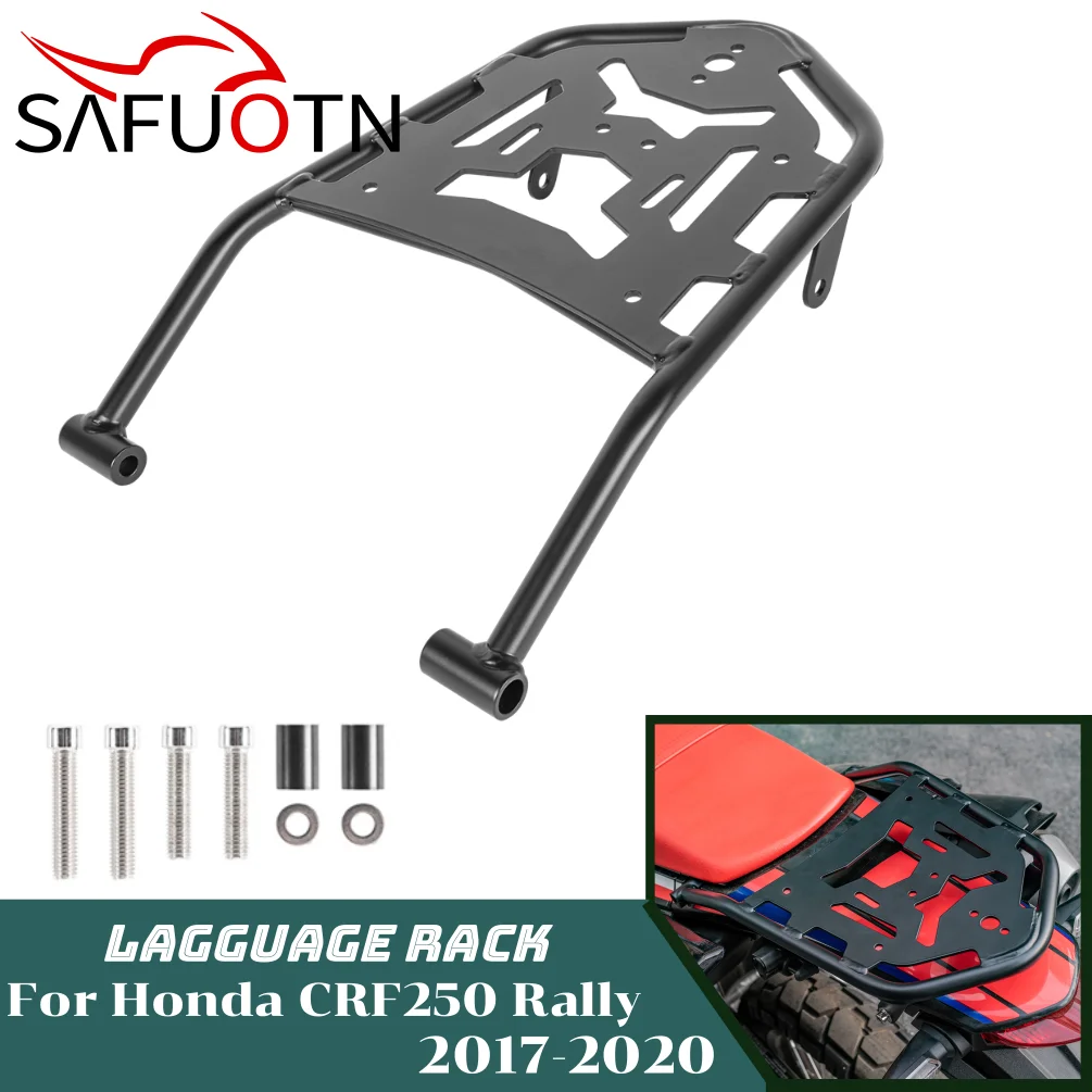 

CRF300L Rear Luggage Cargo Rack Carrier Mount Backrest for Honda CRF 250 Rally 2017-2020 Motorcycle CRF 300L 2021 Shelf Holder