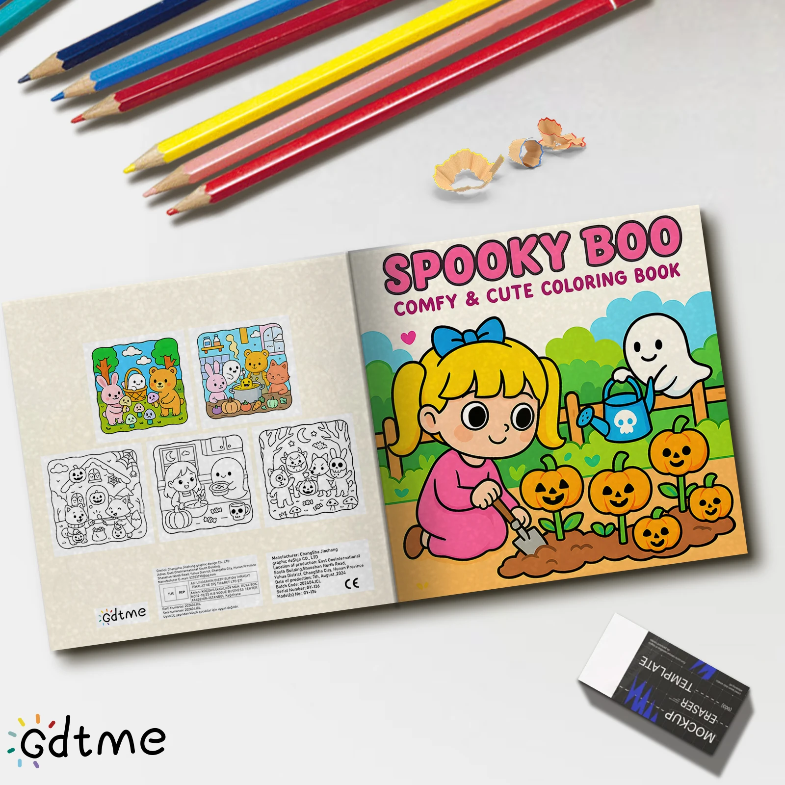 SPOOKY BOO Coloring Book For Adults And Teens Featuring Cute Cozy Daily Activities For Relaxation (Cozy Spaces Coloring)