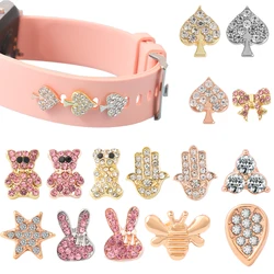 Watchband Decorative Charms for Iwatch Strap Silicone Bracelet Metal Nails Jewelry Charm Stud Accessories for Apple Watch Band