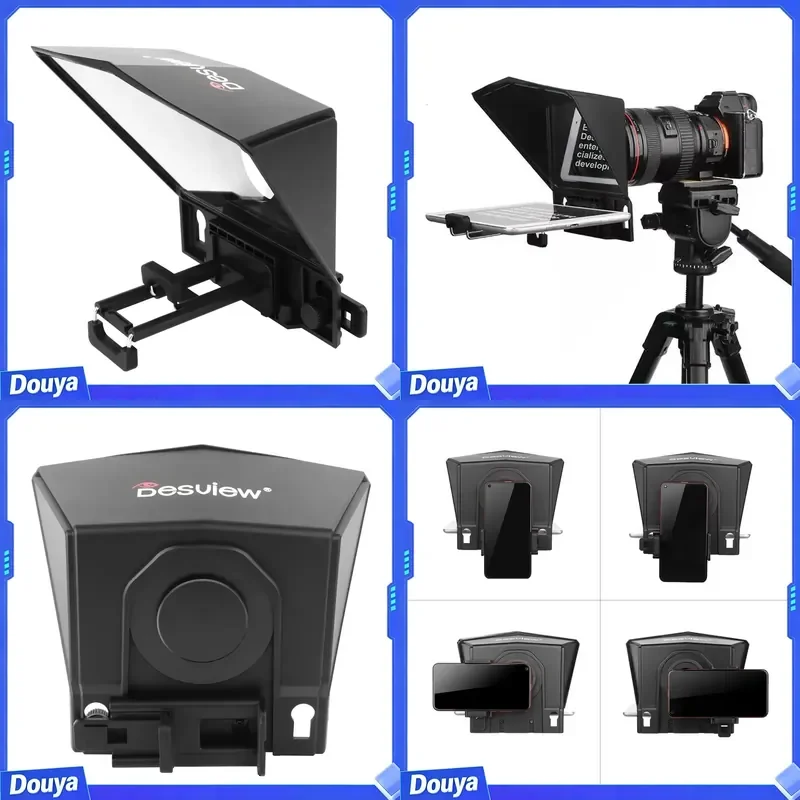 Desview T2 Mini Prompting Remote Control Teleprompter for Tablet Smartphone Recording Live Streaming Broadcasting Factory