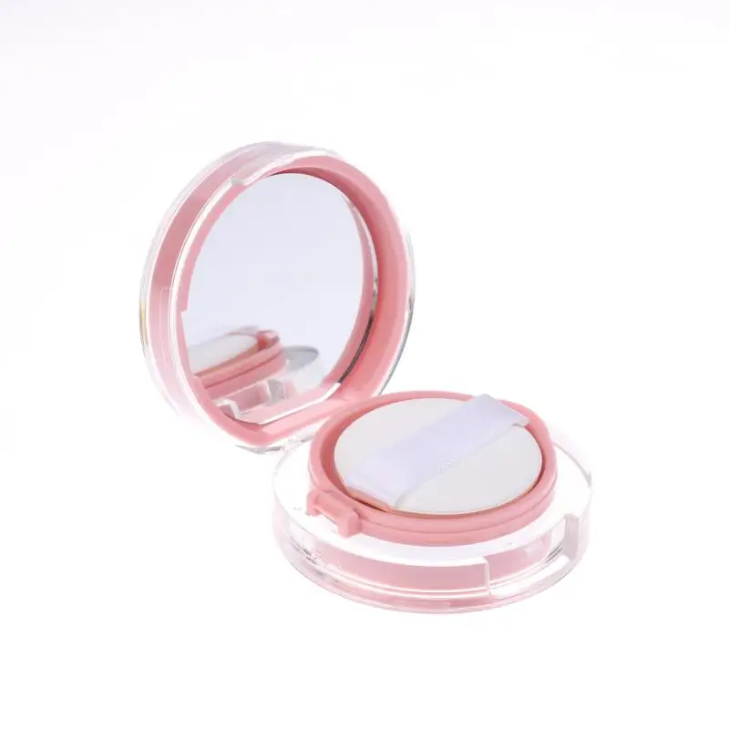 حاوية ماكياج مرآة مستحضرات التجميل المحمولة مع إسفنجة البودرة 6 جرام وسادة هوائية فارغة صندوق منتفخ لكريم الأساس BB