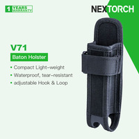 Nextorch V71 Nylon Baton Holster, Waterproof, Tear-resistant, Adjustable Hook & Loop, Fits for 17\