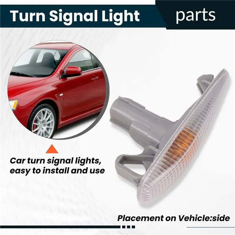 Exclusive Side Indicator Turn Signal Light Pair For Mitsubishi Lancer Mirage RVR 2008-2017 8351A047