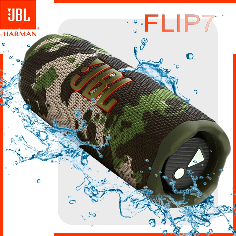 Enceinte Bluetooth sans fil JBL Flip 7, robuste, étanche IP68, basses puissantes, son cristallin pour les aventures