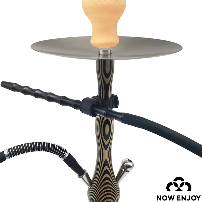 NOW ENJOY 1Pc Black Watch Style Silicone Shisha Hose Holder Hookah Mouthpiece Holder Narguile Nargile Accessories