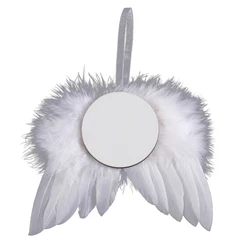 634C Wing Sublimation Mdf Christmas Tree Hangings Ornament Plumage Wing Decoration