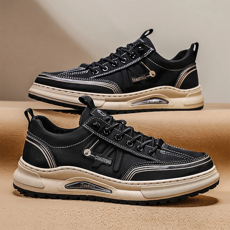 

Four Seasons Ice Silk Fabric Breathable Flat Men's Canvas Color Block Retro Style Casual New Anti-slip Walking Shoes