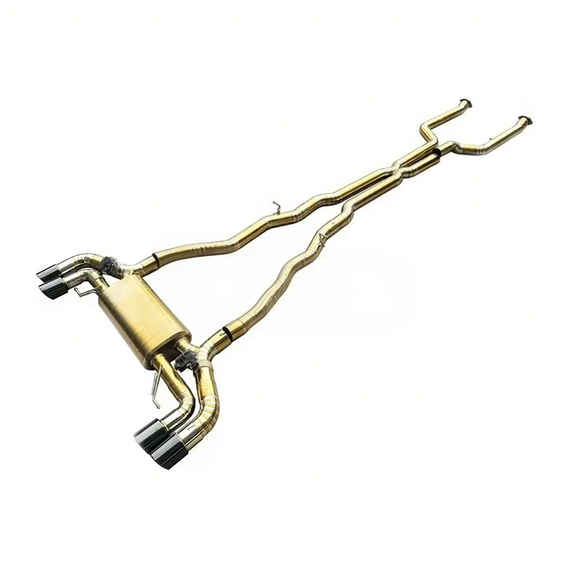 High Quality Customized Valvetronic Mufflers Catback Exhaust for M5 M8 G90/F91/F92/F93 4.4T 2017-  Titanium Exhaust System