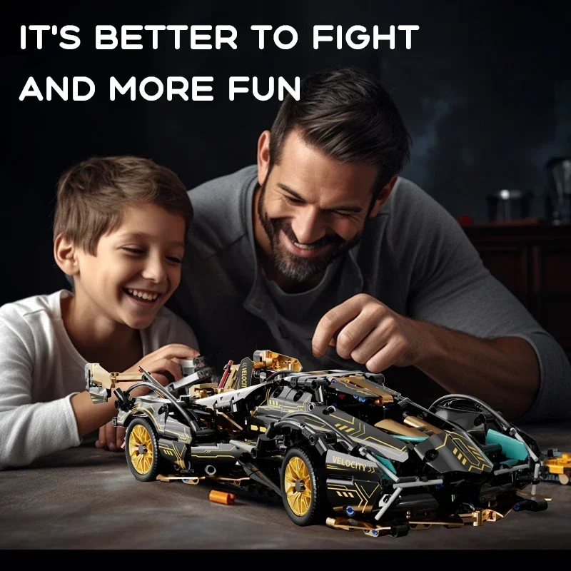 Voiture de Sport de course technique 1:14, modèle 1000 + pièces, blocs de construction, véhicule de vitesse, supercar, briques, Puzzle, jouet pour enfant et adulte, cadeau de noël