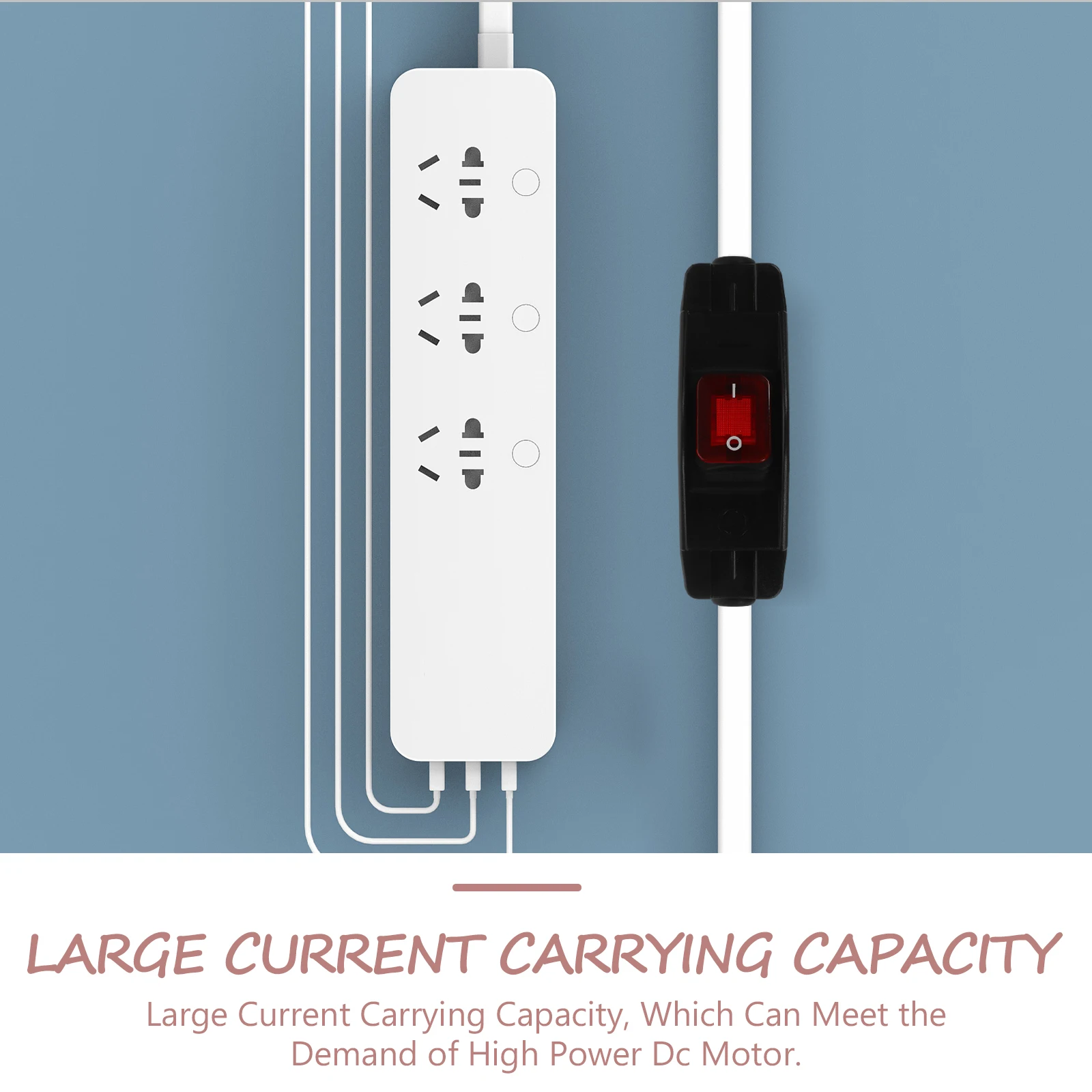 

30A 24V Heavy Duty Series Line Red Button Light DC Motor Polarity Reversing Rocker High Current Large Current Line Switch DPDT