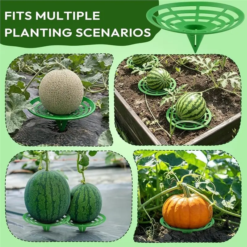 Stable Fruit Support Stands-Melon Cradles Trellis(10 Pack) For Watermelon Storage In For Raised Beds& Backyard