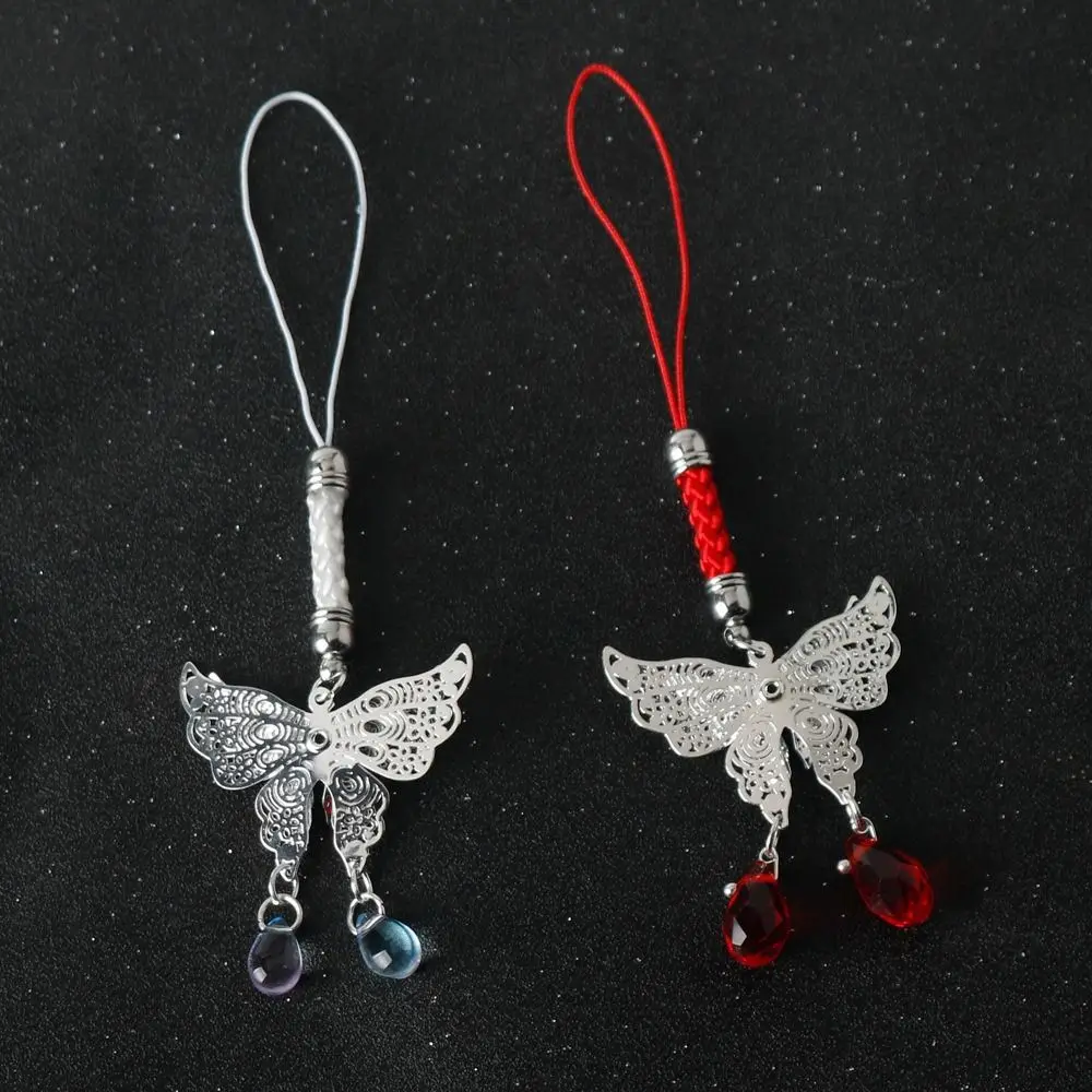 

Heaven Official's Blessing Tian Guan Ci Fu Keychain Xie Lian Ornament Butterfly Phone Chain Keyrings Anime Hua Cheng Lanyard