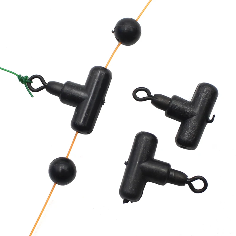 15PCS Carp Fishing Accessories T-Swivel Hair Chod Helicopter Ronnie Rig Zip Hooklink For Carp Fishing Terminal Tackle Equipment