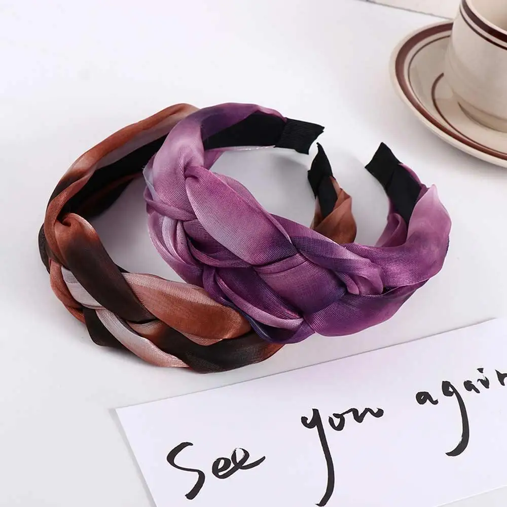 Edge Girls Makeup Wash Face Headdress Headwear Korean Style Headband Hair Accessories Women Headband Twisted Braid Hair Hoop