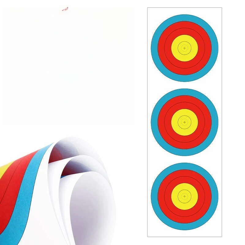 

20pcs 18m Triple Spot Archery Target Papers Matte Competition Shooting Targets Archery Accessories Wholesale