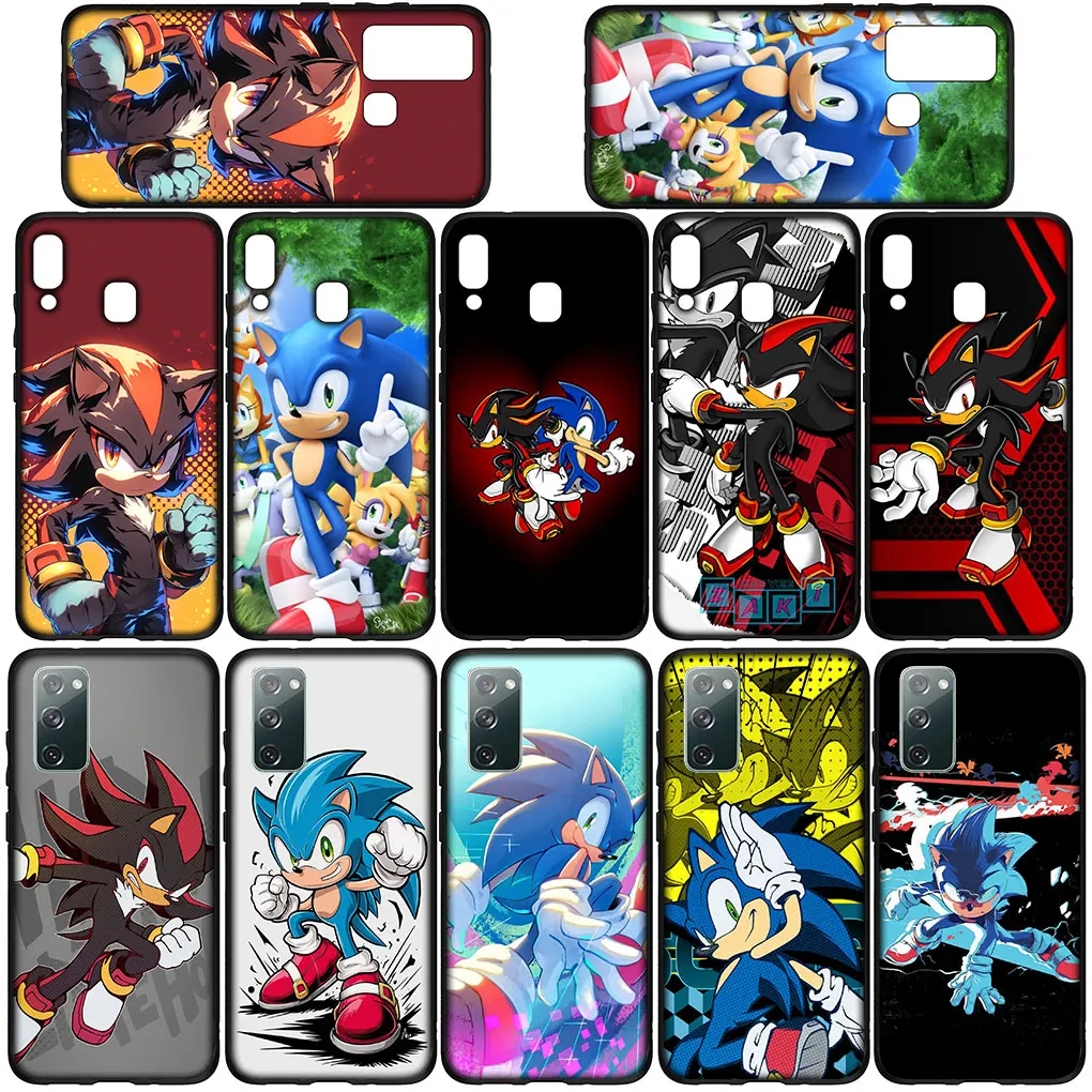 S-Sonics-Hedgehog S-Shadows Cover Phone for Samsung Galaxy Note 20 Ultra 10 8 9 S10 Lite S9 A6 A8 Plus A7 A9 A06 A16 M35 Case