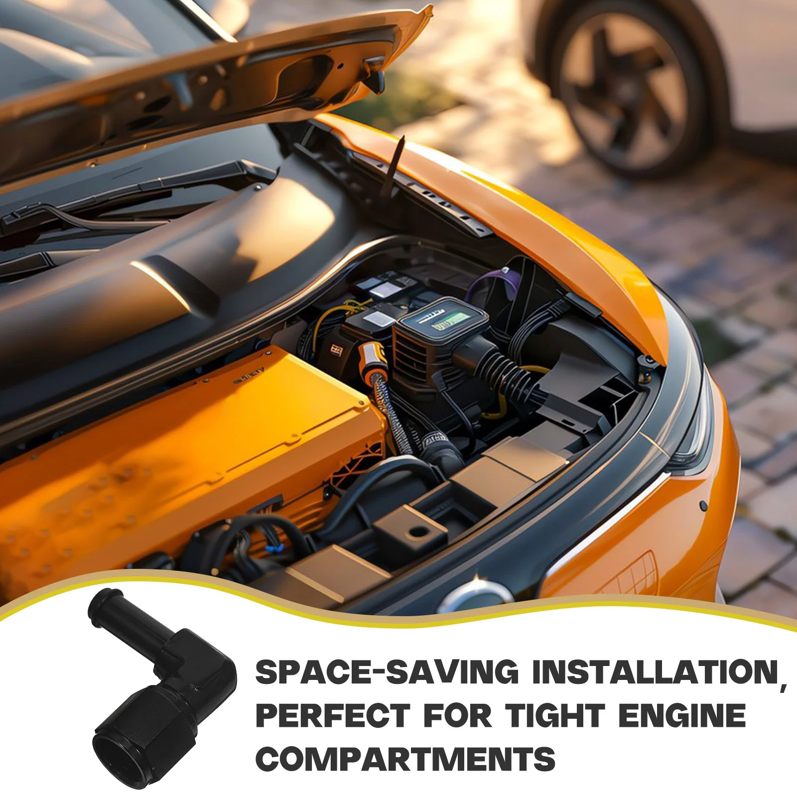 فلتر زيت 90 درجة 6 دفع على خرطوم بارب مناسب لمحرك قطع غيار السيارات لنظام تبريد الزيت