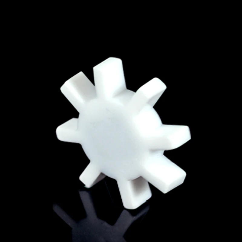 PTFE محرك مغناطيسي بار خلاط تحريك بولي رباعي فلورو إيثيلين الأبيض المثمن شكل اثارة القضبان 41 مللي متر تدور القضبان البرقوق والعتاد شكل #3