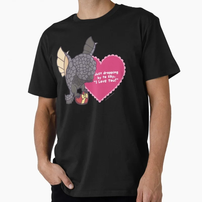 

Love Bazelgeuse 0409 Monster hunter world MHW Gift T-Shirt for gamer 100% cotton Short Sleeve Graphic clothes All size tops