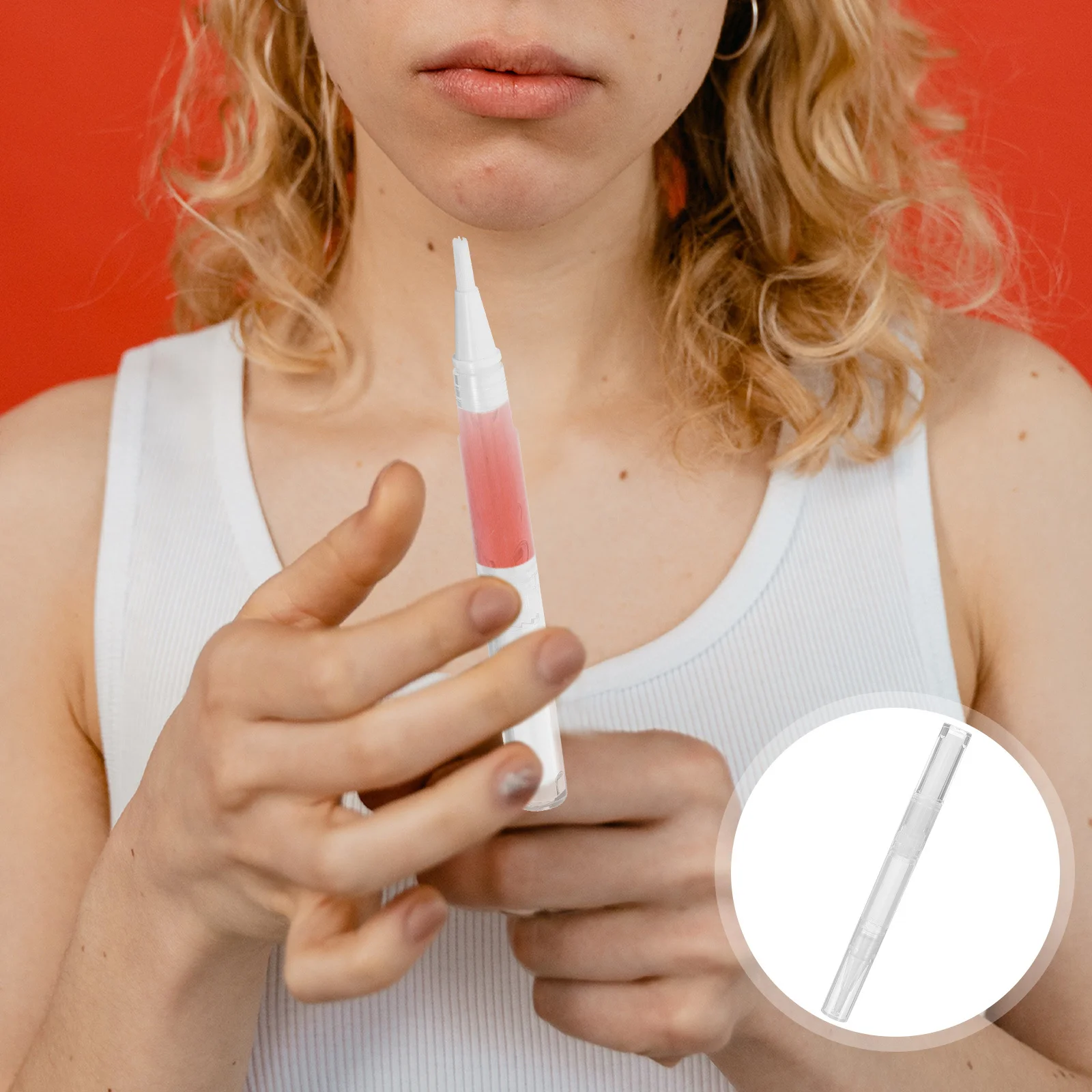 

4pcs Empty Nail Art Pens Reusable Cuticle Oil Applicator For Manicure Nail Salon Essential Oil Pen Liquids Container