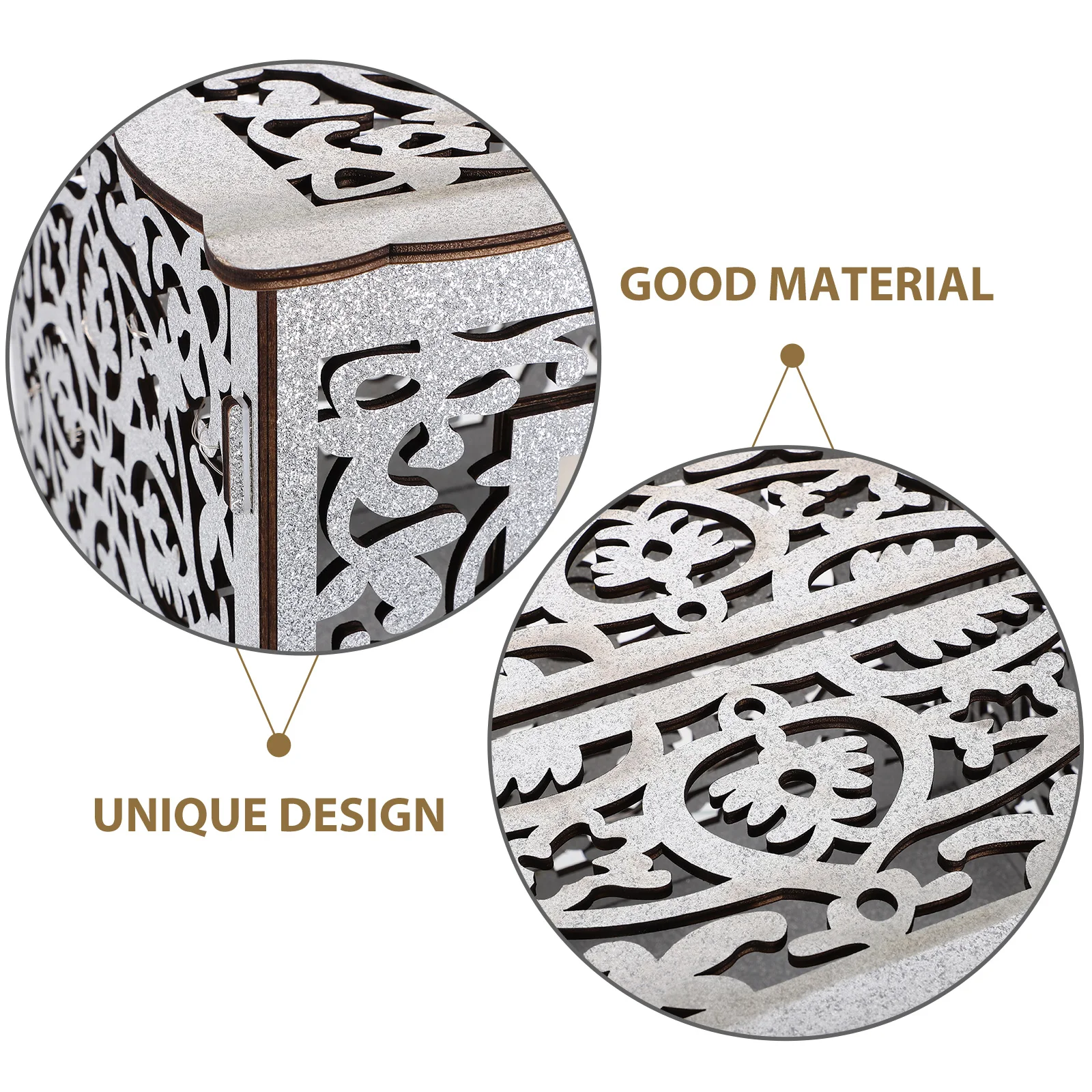 

Wooden Wedding Card Box Greeting Container Holder Rustic Design Photo Frame Envelopes Cards Money Gifts Party Tabletop Sign In