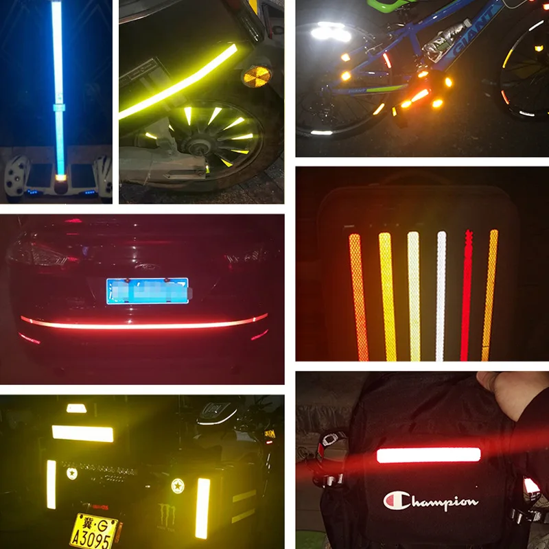 1.5cm x 3m Diamond Grade Super Reflective Warning Tape Decorative Sticker Personality Reflective Strip