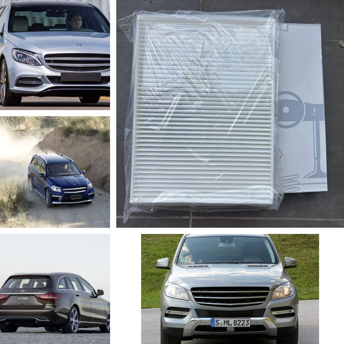 A1668300218 فلتر الهواء الداخلي الهواء ل BZ ML300 ML320 ML350 ML500 C180 C200 W166 X166 W205 S205 166 830 0218