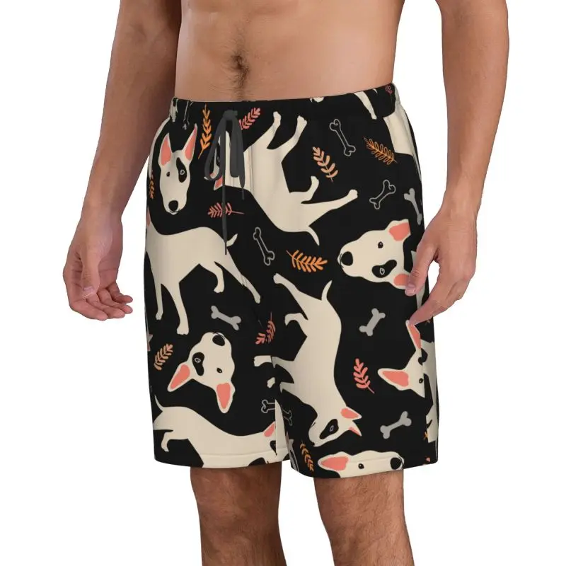 รูปแบบสุนัขการ์ตูนน่ารักกางเกงขาสั้นมุมแบนเย็น, กางเกงขาสั้นยืดถนนกลางแจ้งสปอร์ต, กางเกงขาสั้นชายหาด, กางเกงขาสั้นสตรีท