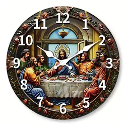 A wooden veneer wall clock, 