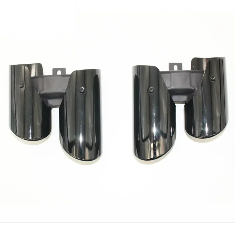 Universal tail throat for 2010-2021 stainless steel plating black four outlet nozzle exhaust pipe