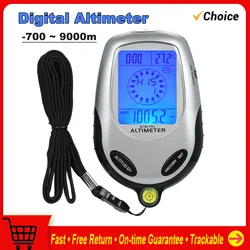 ZD-2028 Digital Altimeter Handheld Altimeter Compass Barometer Thermometer Weather Forecast Time Calendar Mountain Climbing Tool