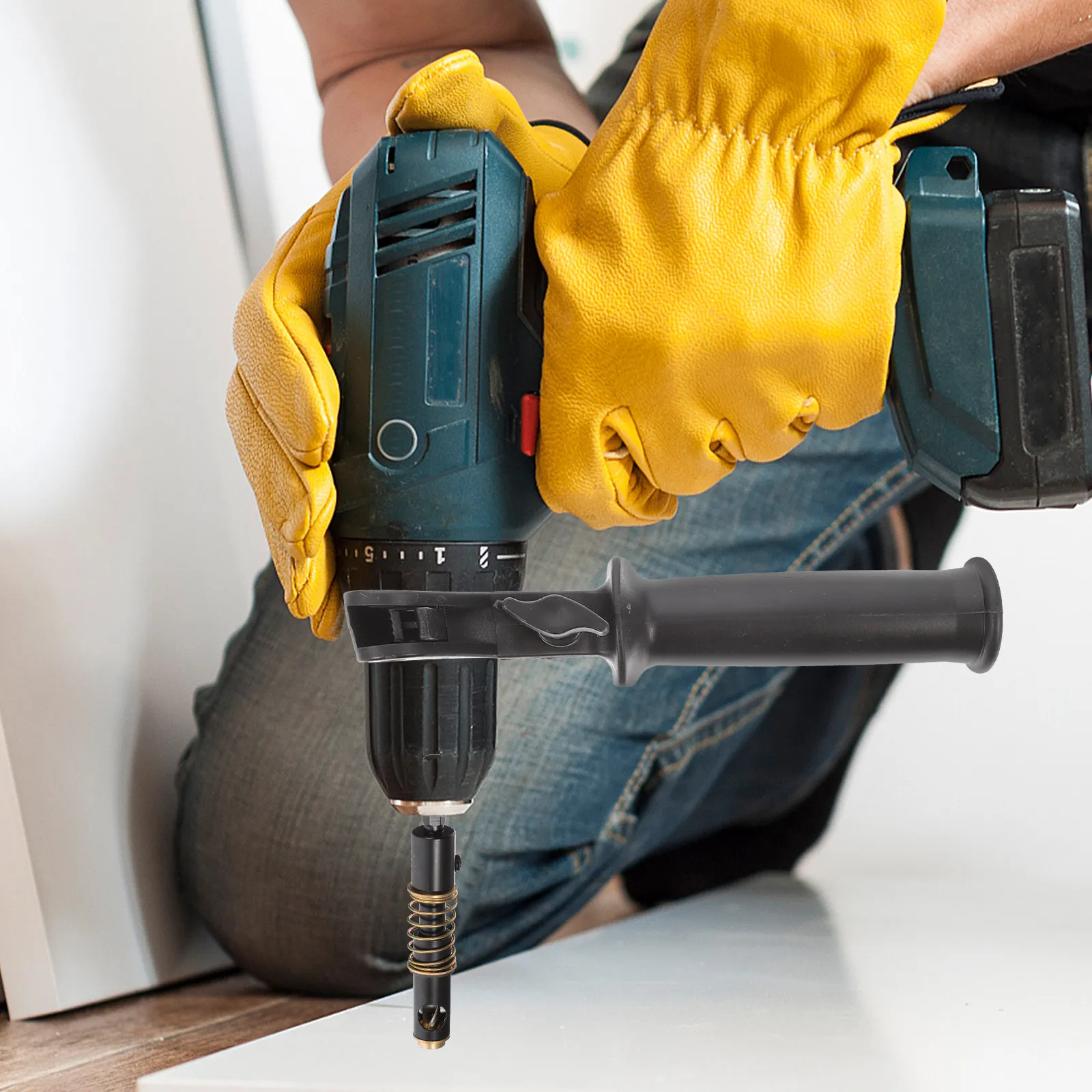 

Набор из 4 регулируемых рукояток для ударной дрели: удобный захват, цилиндрический дизайн, высокоточное изготовление, высокая надежность