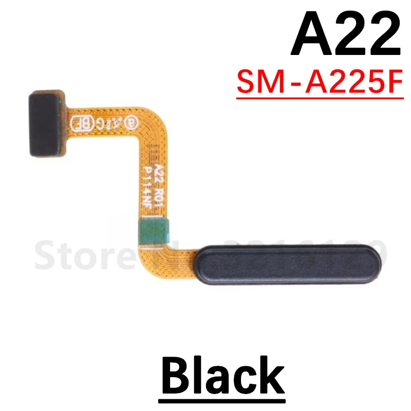 Power Home Button Menu Return Key Fingerprint Touch ID Recognition Sensor Flex Cable For Samsung A12 A125 A127 A22 A225 A226