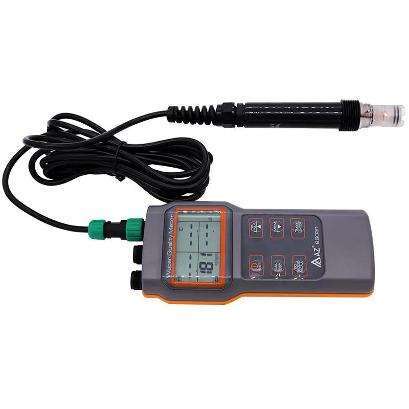 

New AZ86031 Water Quality Meter Tester Dissolved Oxy gen pH Conductivity Salinity Temperature Meter Tester