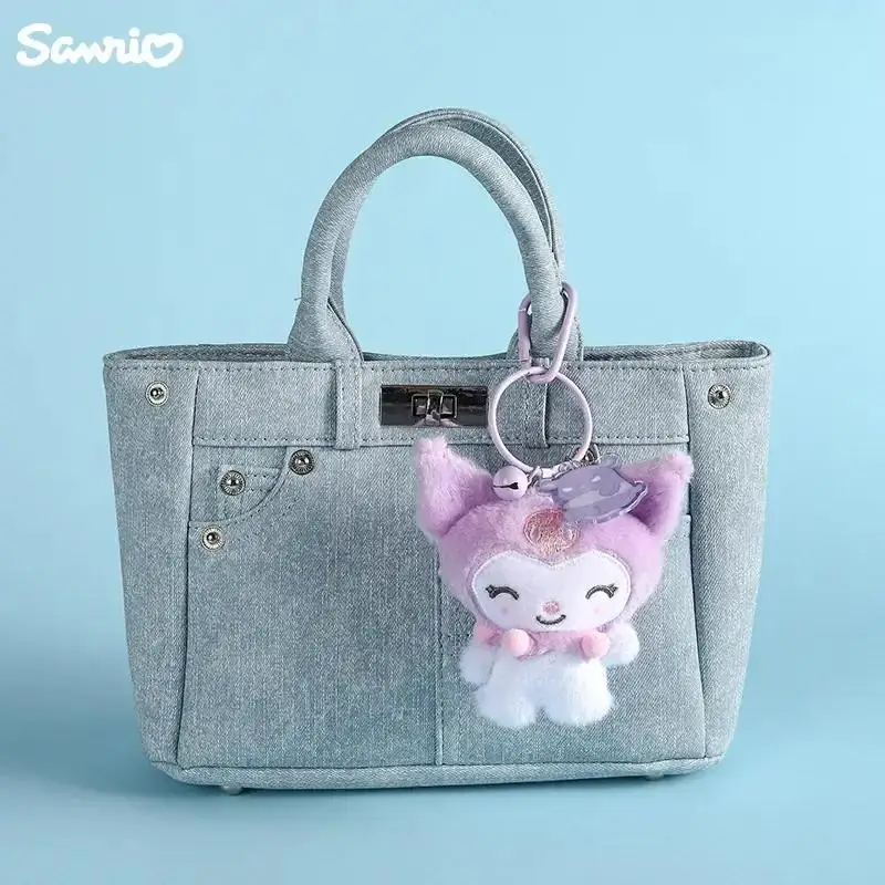 10 cm Sanrio My Melody Kuromi Cinnamoroll Hello Kitty Kat Hangyodon Purin Hond Knuffel Anime Knuffels Sleutelhangers Hanger