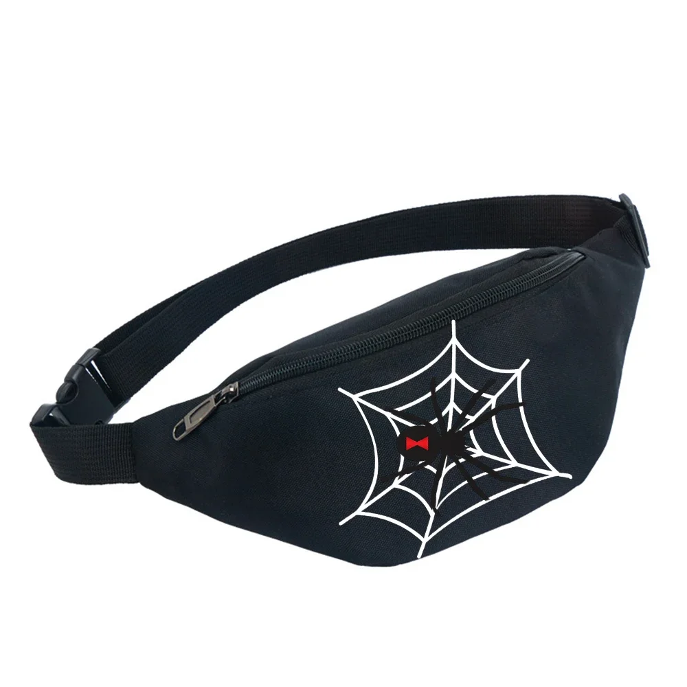 Marvels Spidermans Waist Bags for Women Men Sport Climb Waist Bag Shoulder Crossbody Chest Bags Handbags Messenger Belt Bags