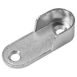 10PCS Wardrobe Clothes Tube Support Closet Rod Pole End Bracket Thickening Holder Cupboard For 16mm Round Barrels Hardware