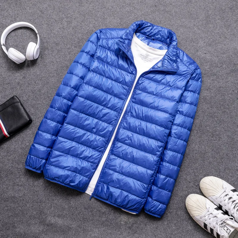 Men's Puffer Jacket 2024 New Men's Lightweight Water-Resistant Packables Warm Fashion Short Down Parkas Men Winter Jacket